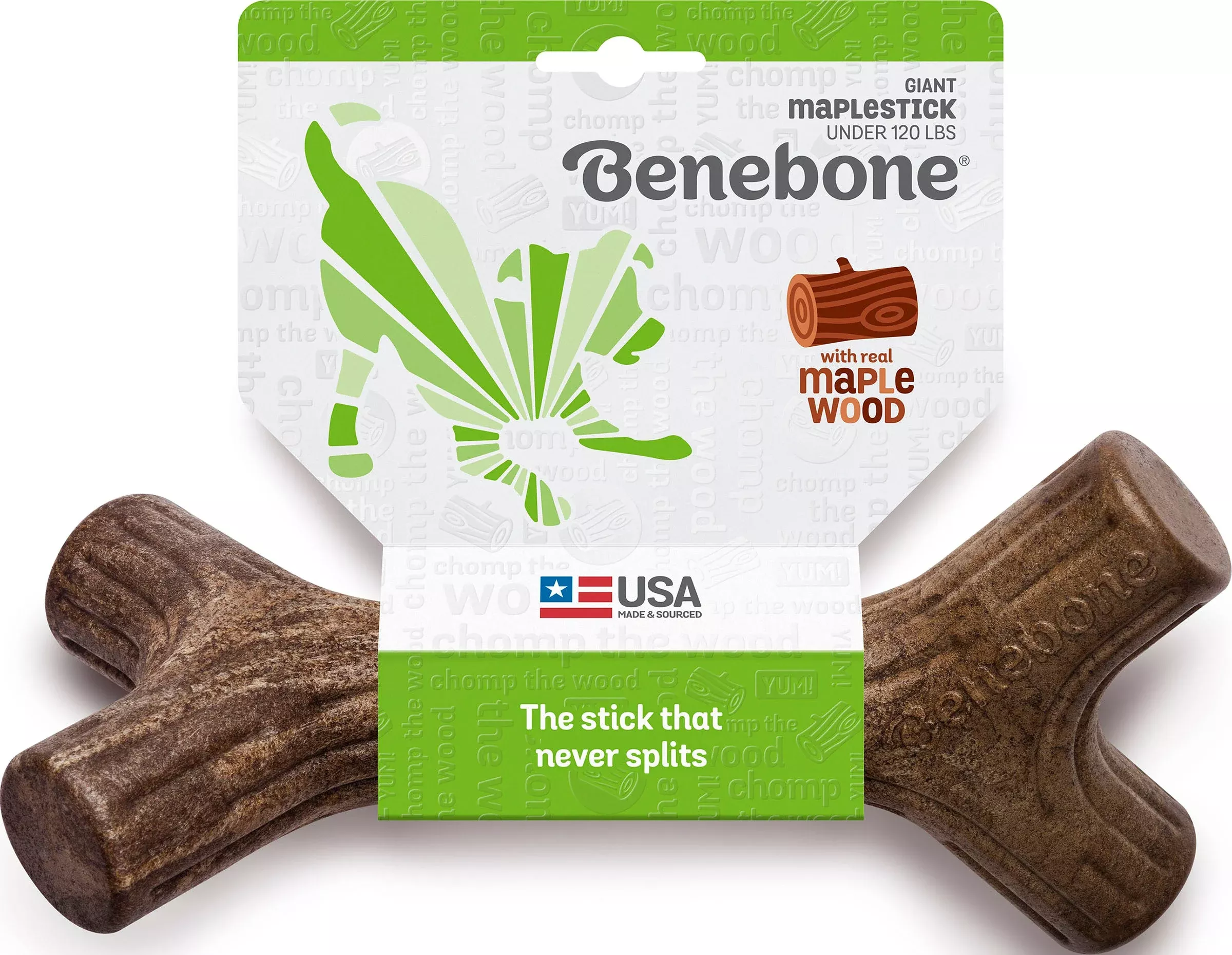 Benebone Maplestick Dog Chew, Giant, Maple