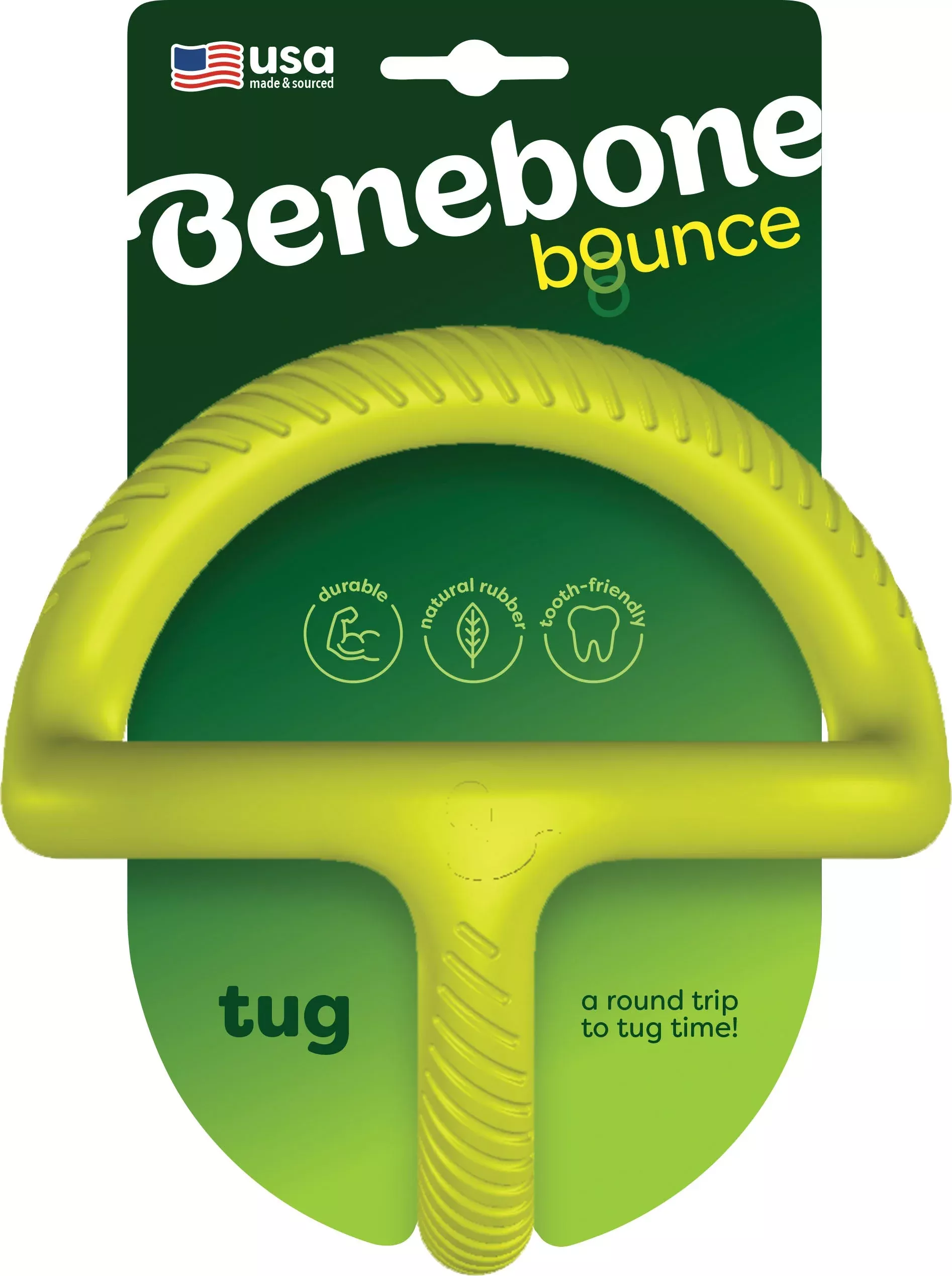 Benebone Rubber Tug Dog Toy Medium