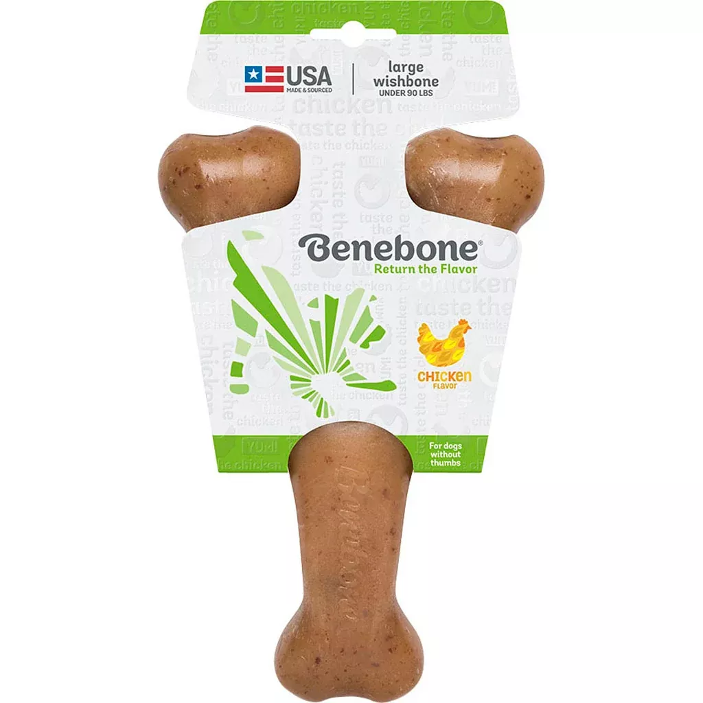 Benebone Wishbone Dog Chew Large Chicken