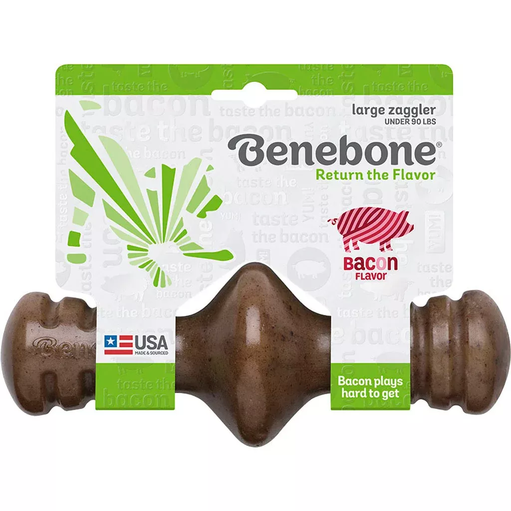 Benebone Zaggler, Bacon, Large