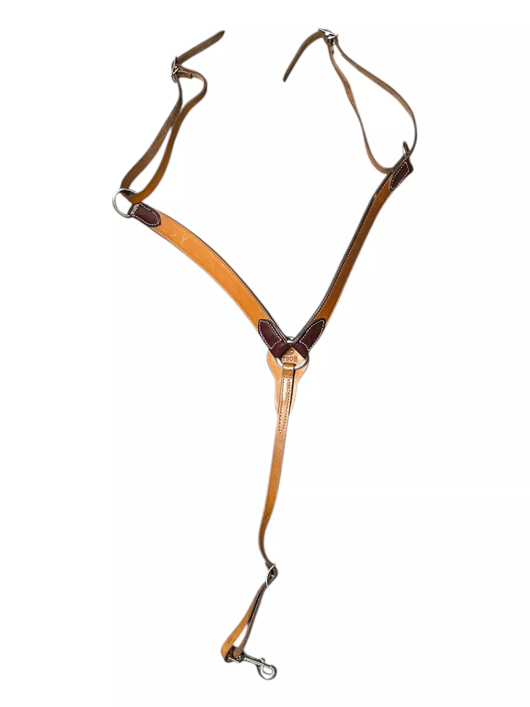 Billy Cook Breast Collar - Two-Tone Brown - Est. F/S - USED
