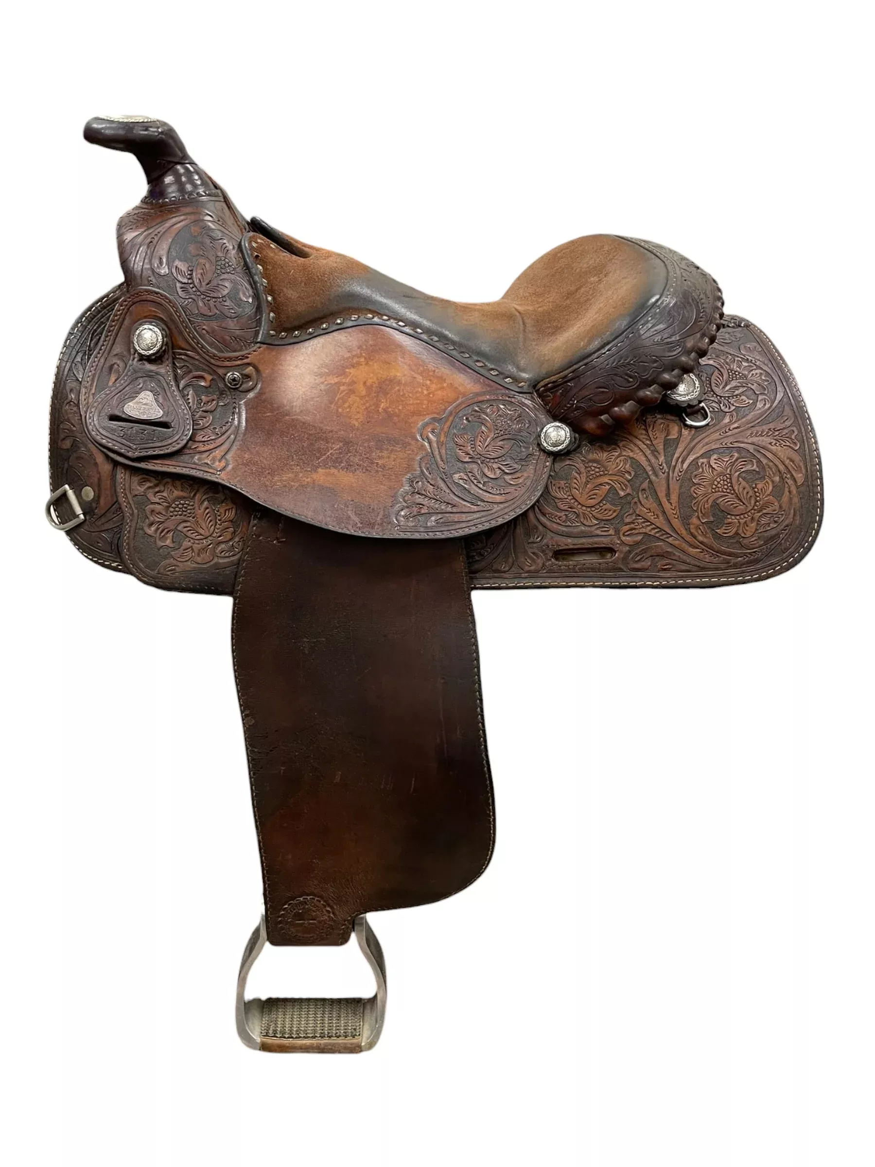 Billy Royal Western Saddle - Brown - Approx 14.5-15", 6" Gullet - USED