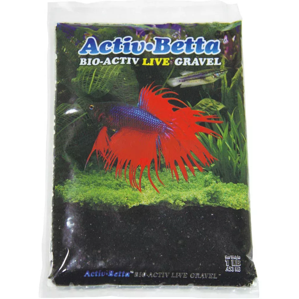 Bio Activ Live Betta Gravel, Black, 1 lb