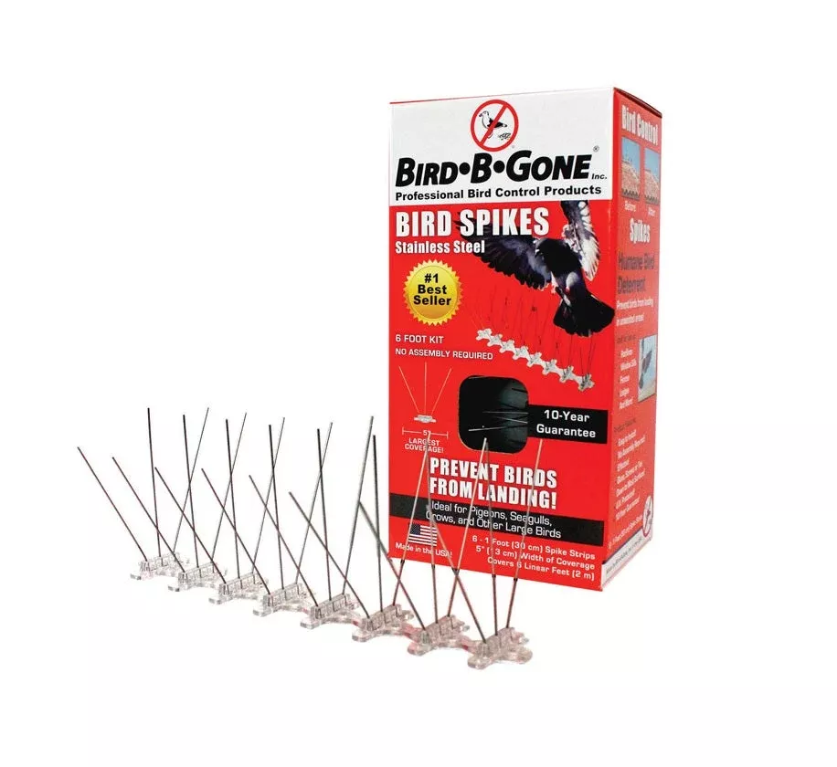 Bird-B-Gone Stainless Steel Bird Spikes, 5 in.