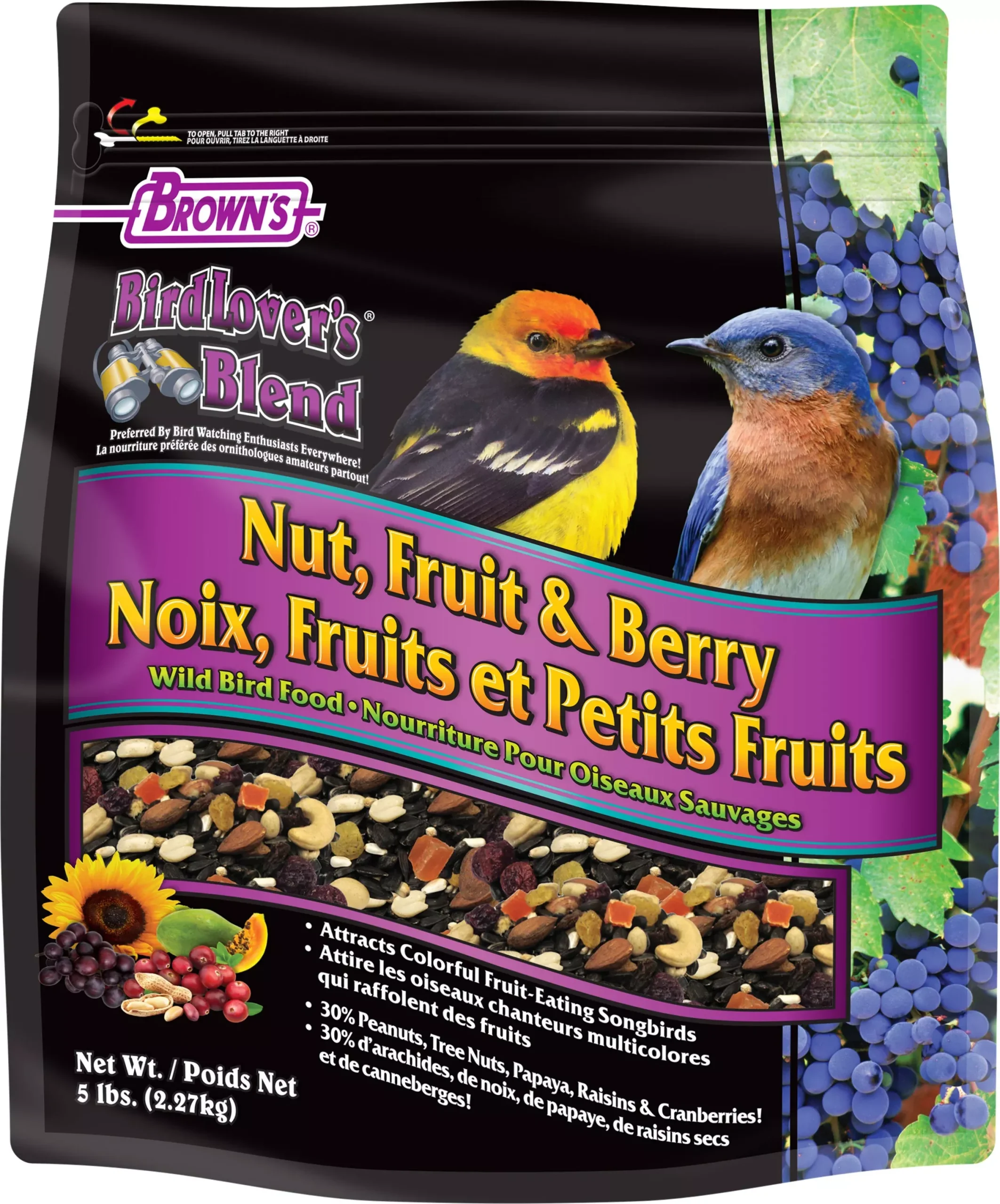Bird Lover's Blend Nut, Fruit & Berry, 5 lb
