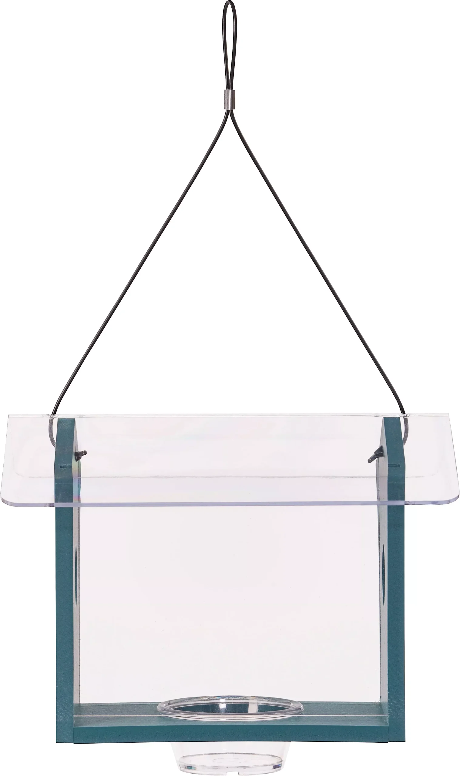 Bird's Choice Recycled Plastic Bluebird Feeder, Blue, 3 oz Capacity