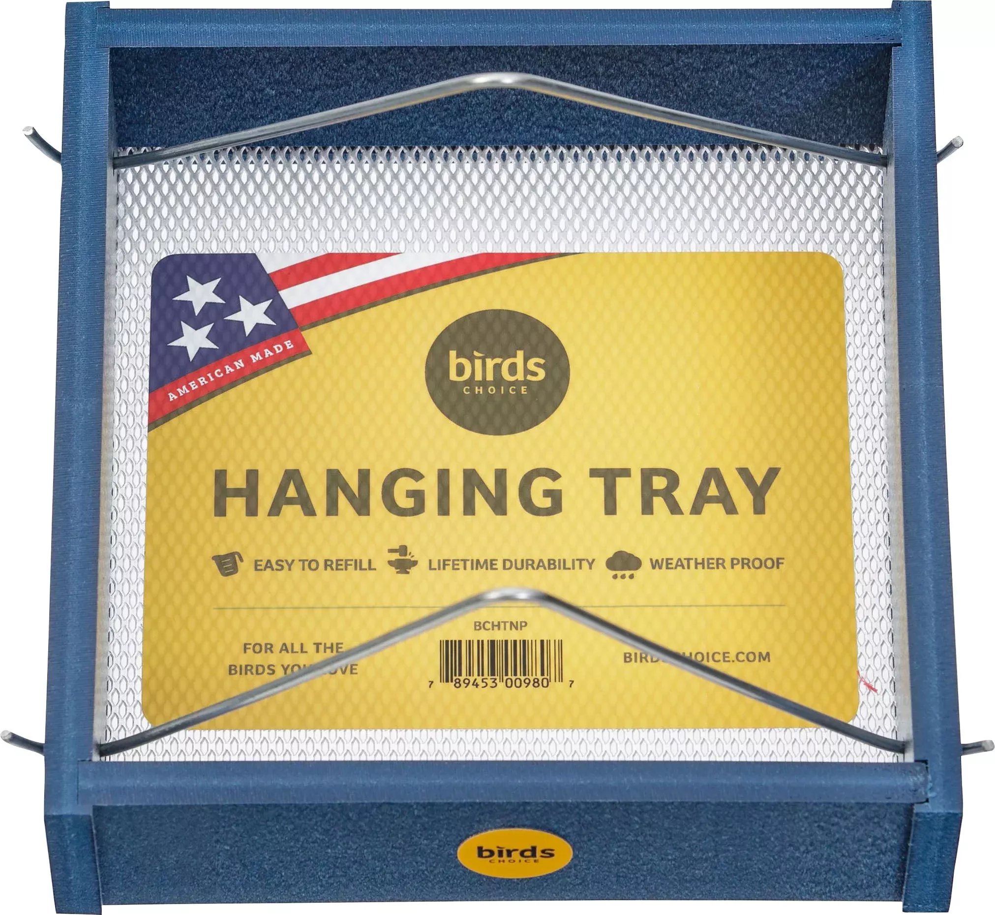 Bird's Choice Recycled Plastic Hanging Tray Feeder 1.5 lb Capacity