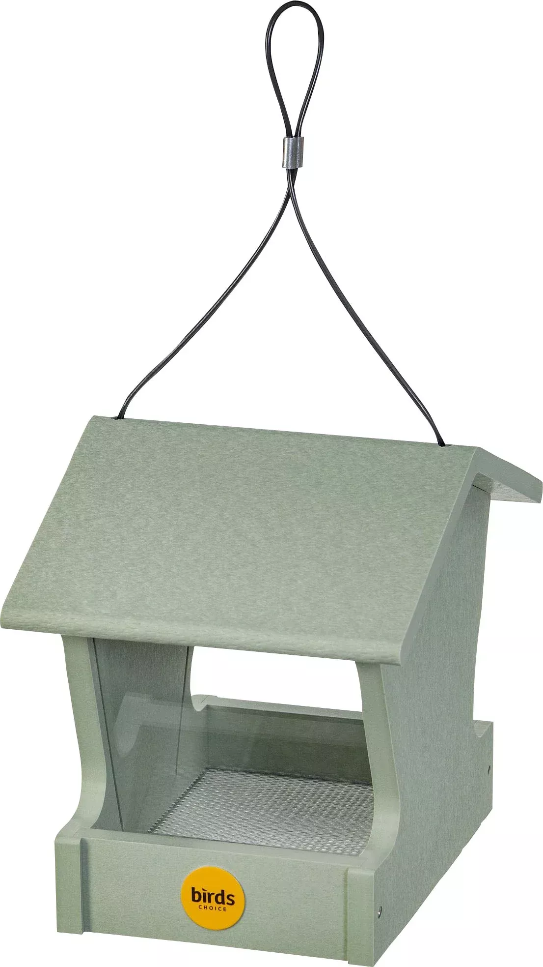 Bird's Choice Recycled Plastic Hopper Feeder Sage 1.5 lb Capacity