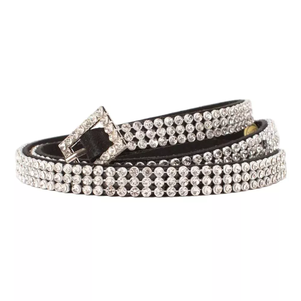 Black & Clear Crystal Hat Band