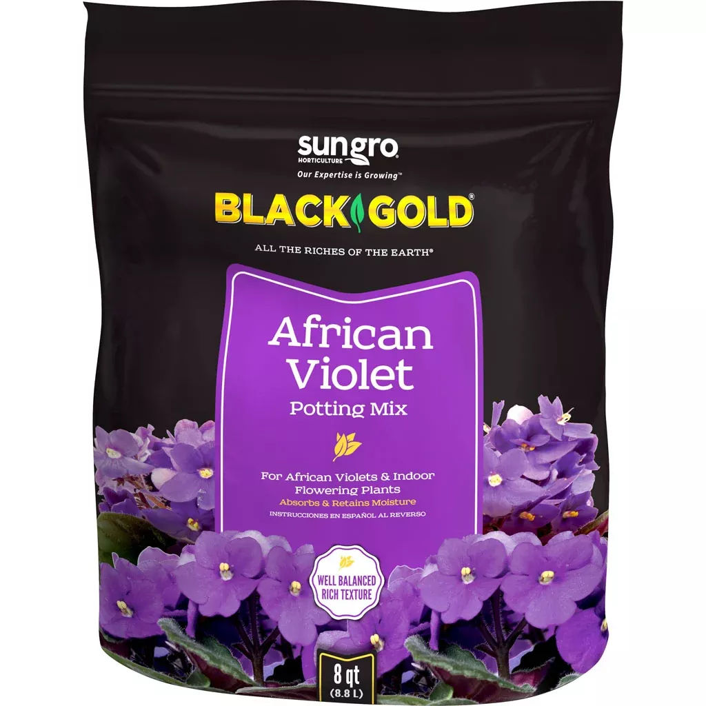 Black Gold African Violet Mix, 8 qt
