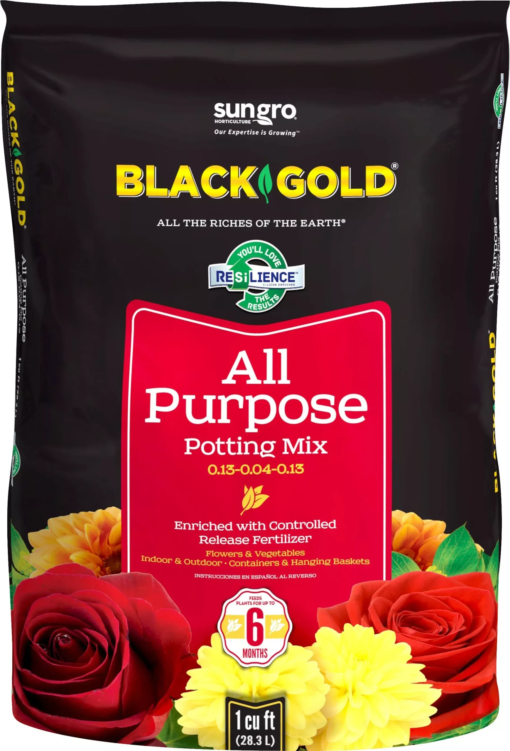 Black Gold All Purpose Potting Mix W/crf 1 Cf