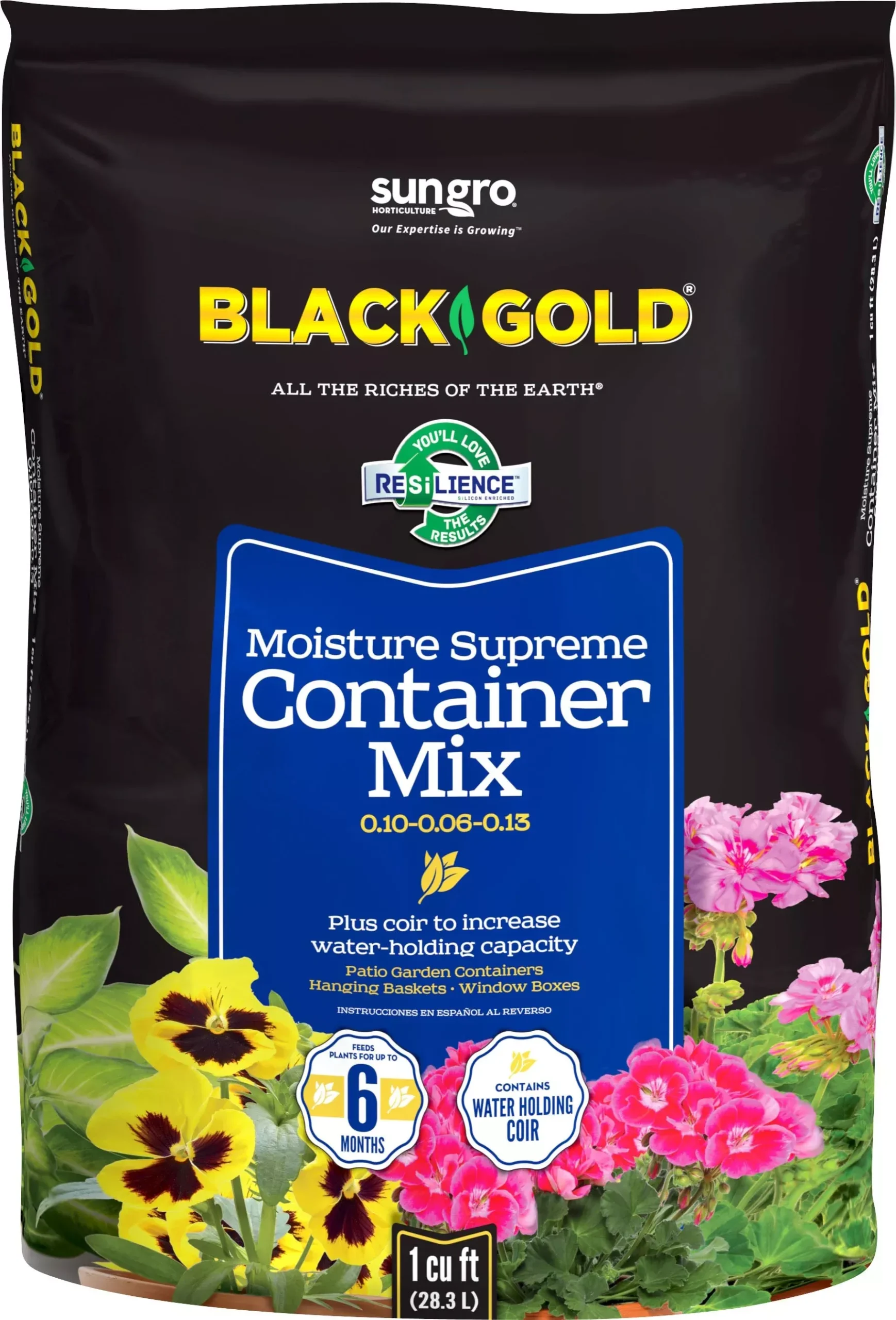 Black Gold Moisture Supreme Container Mix 1 Cf