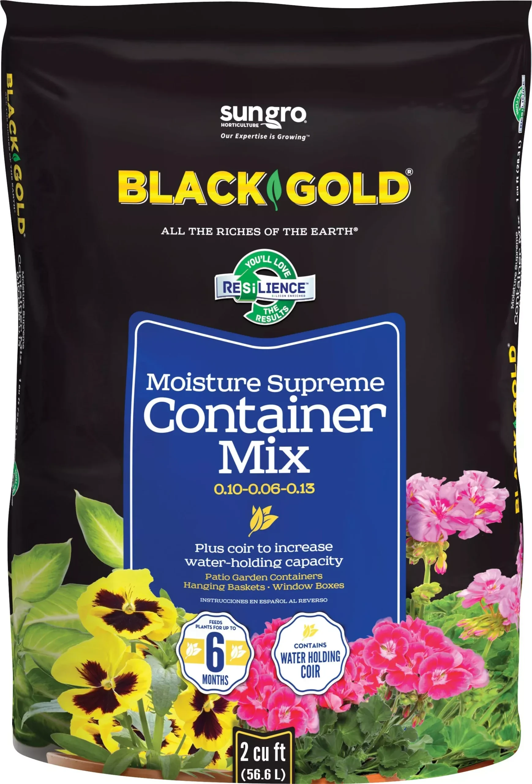 Black Gold Moisture Supreme Container Mix 2 Cf