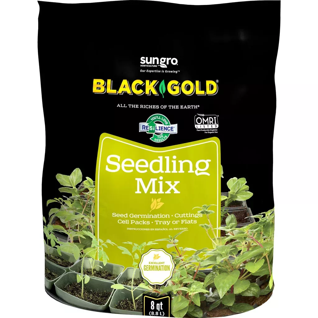 Black Gold Seedling Mix, OMRI, 8 qt