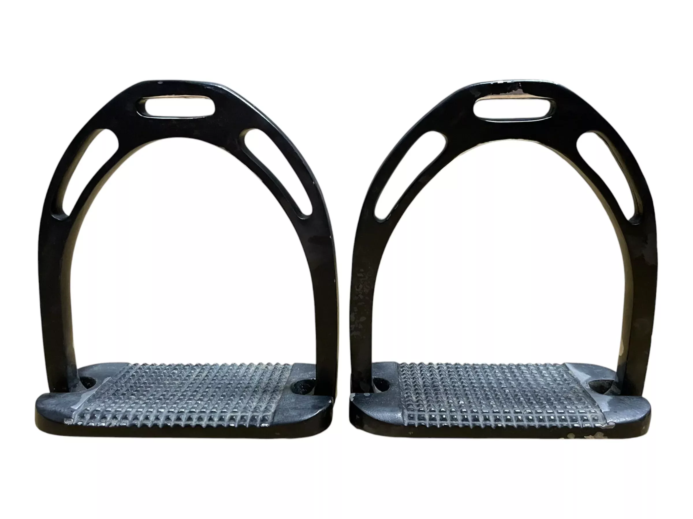 Bling Stirrups - Black/Clear Rhinestone - Approx 4 3/4" - USED