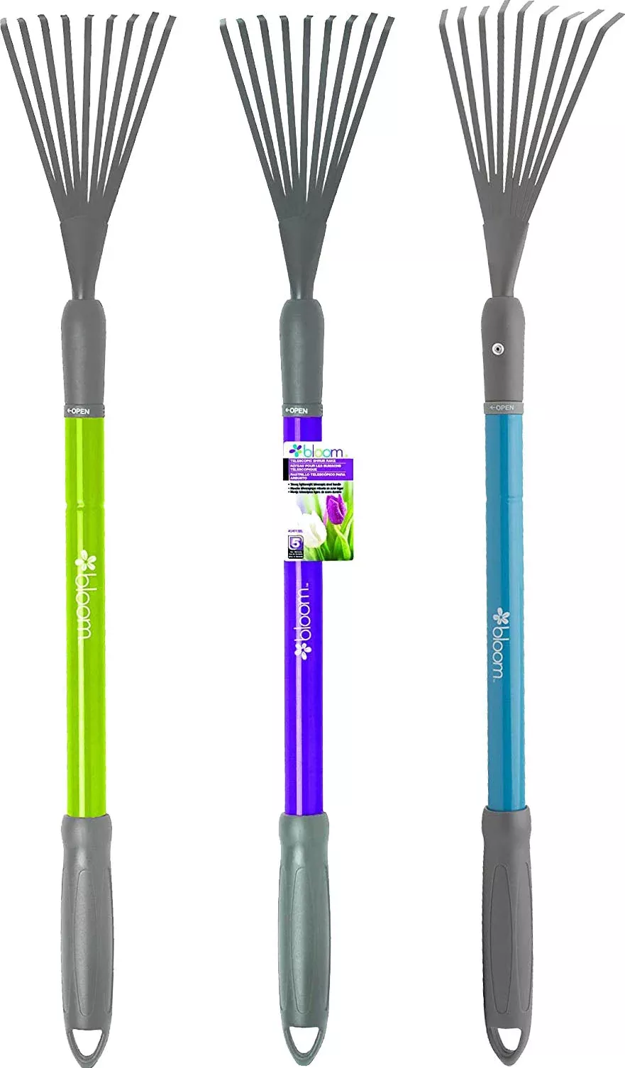 Bond Bloom Adjustable Telescopic Shrub Rake 25-37 in Assorted