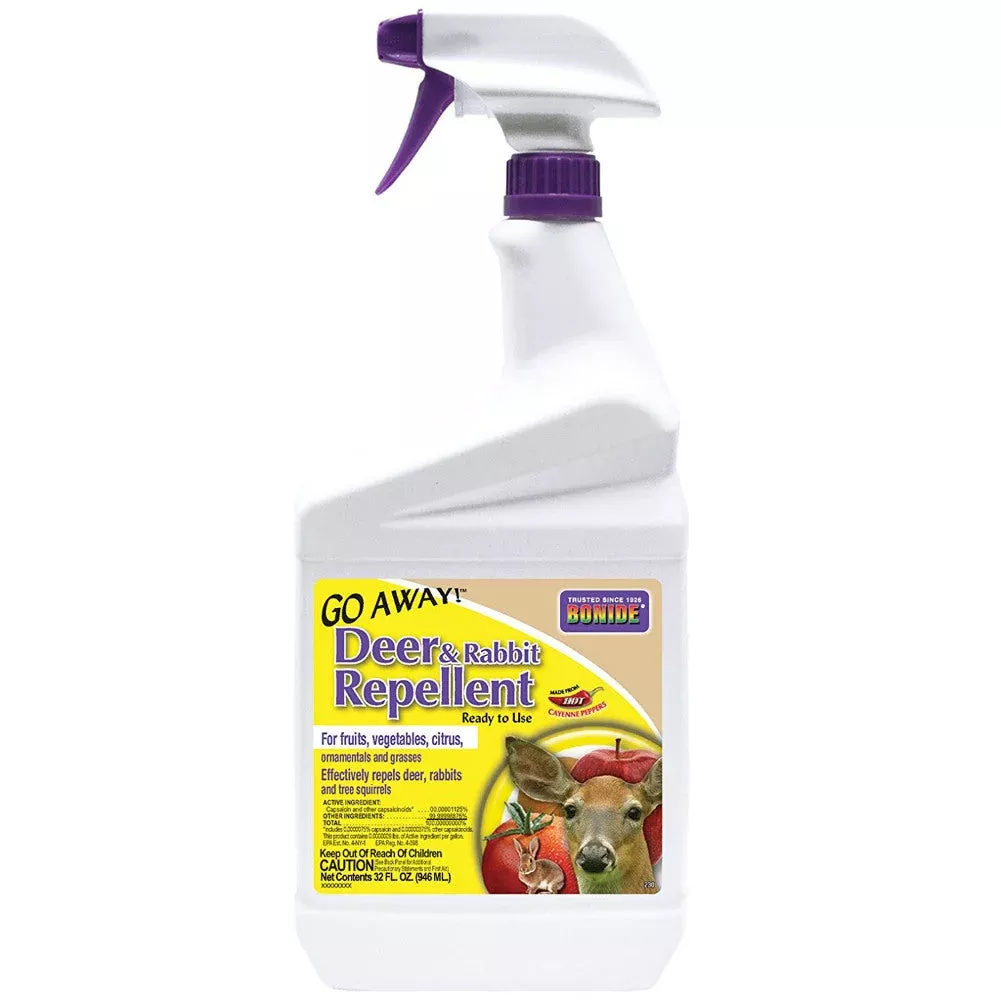 Bonide Go Away! Deer & Rabbit Repellent, 32 oz