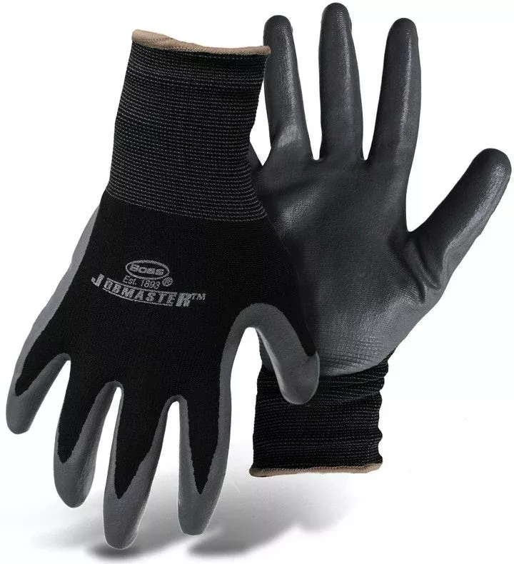 Boss Palm-Dipped Gloves, Black/Green, Medium