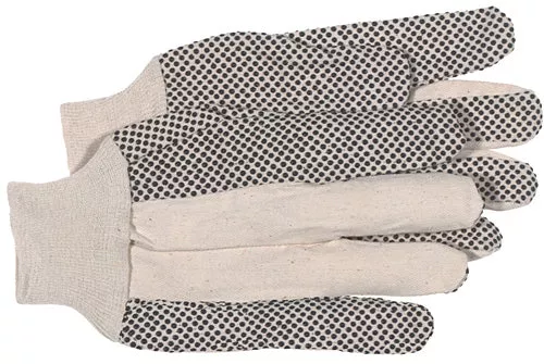 Boss PVC Dot Canvas Gloves, Large