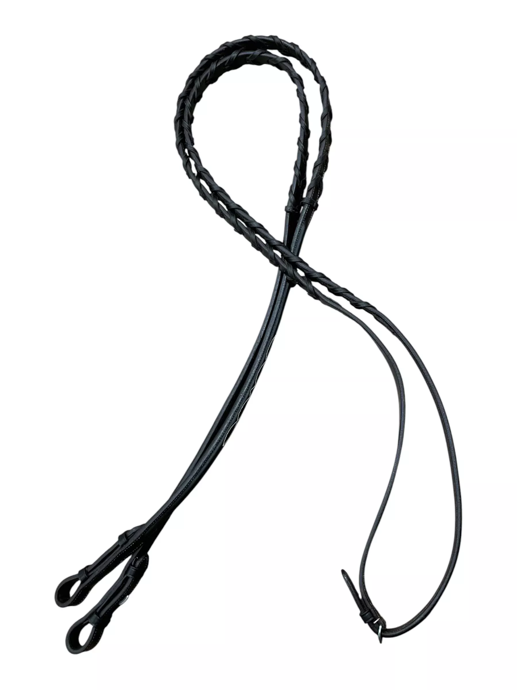 Braided Leather Reins - Brown - F/S - USED