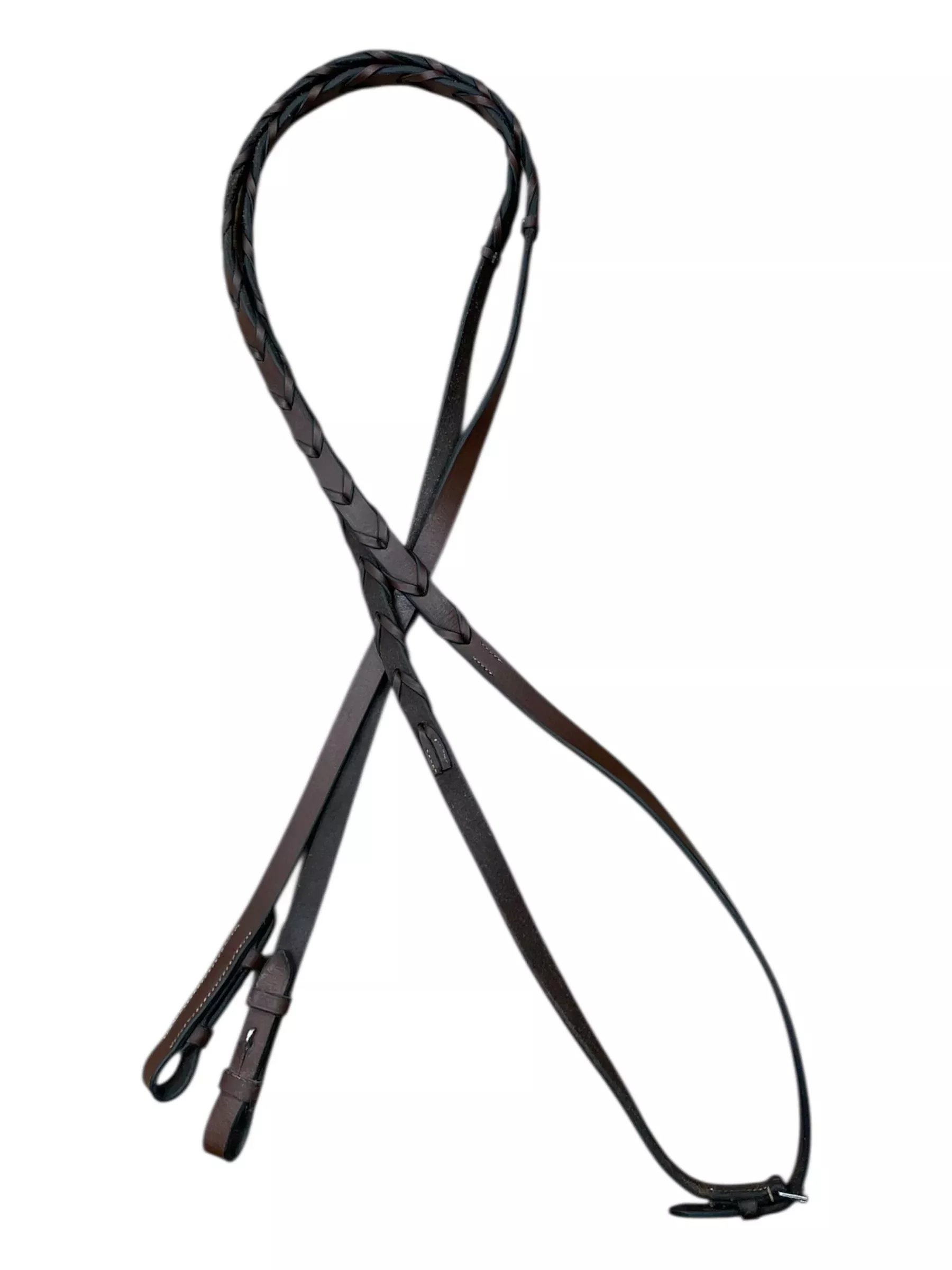 Braided Reins - Brown - Approx 52" - USED
