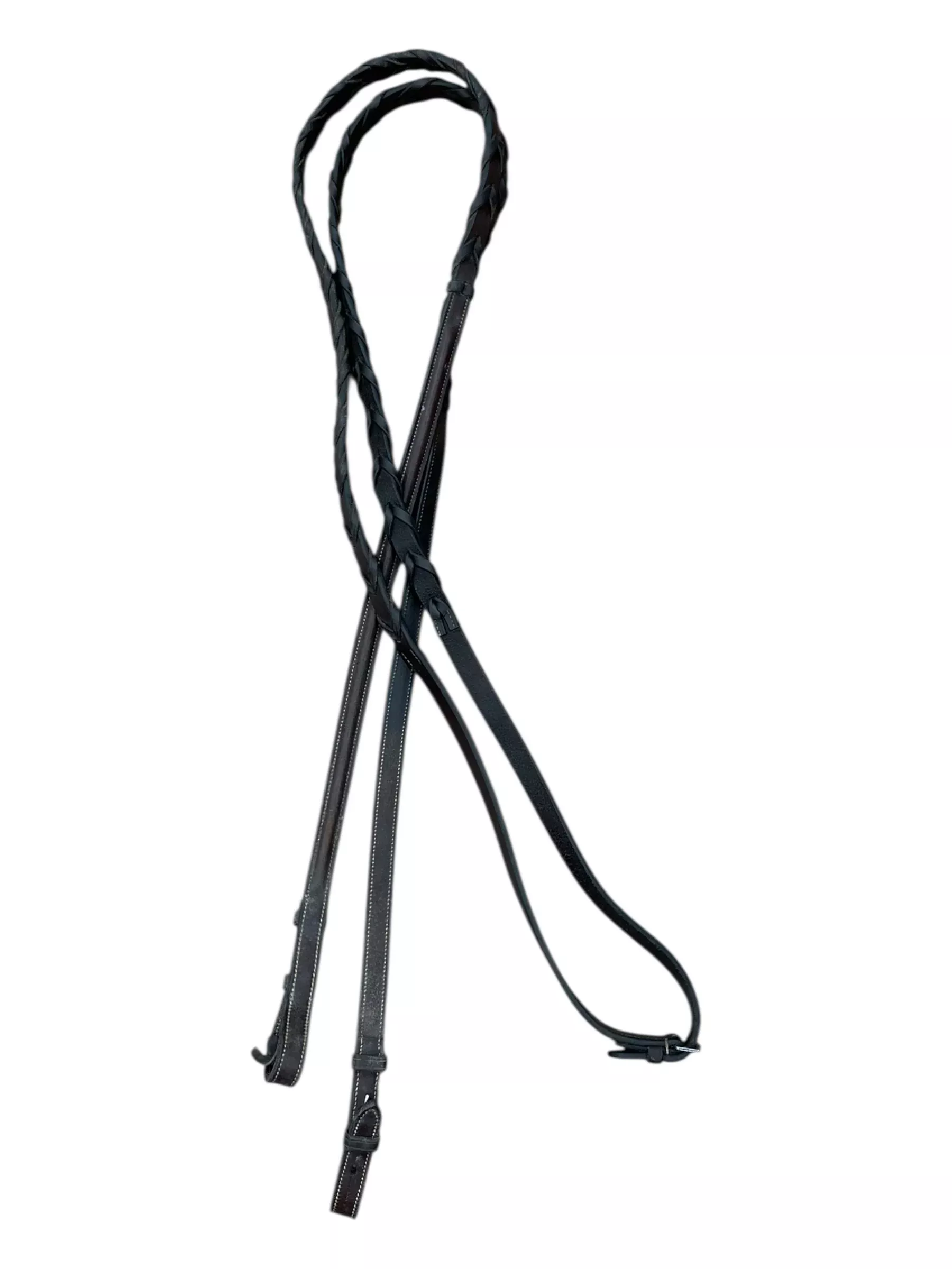 Braided Reins - Brown - Approx 54" - USED