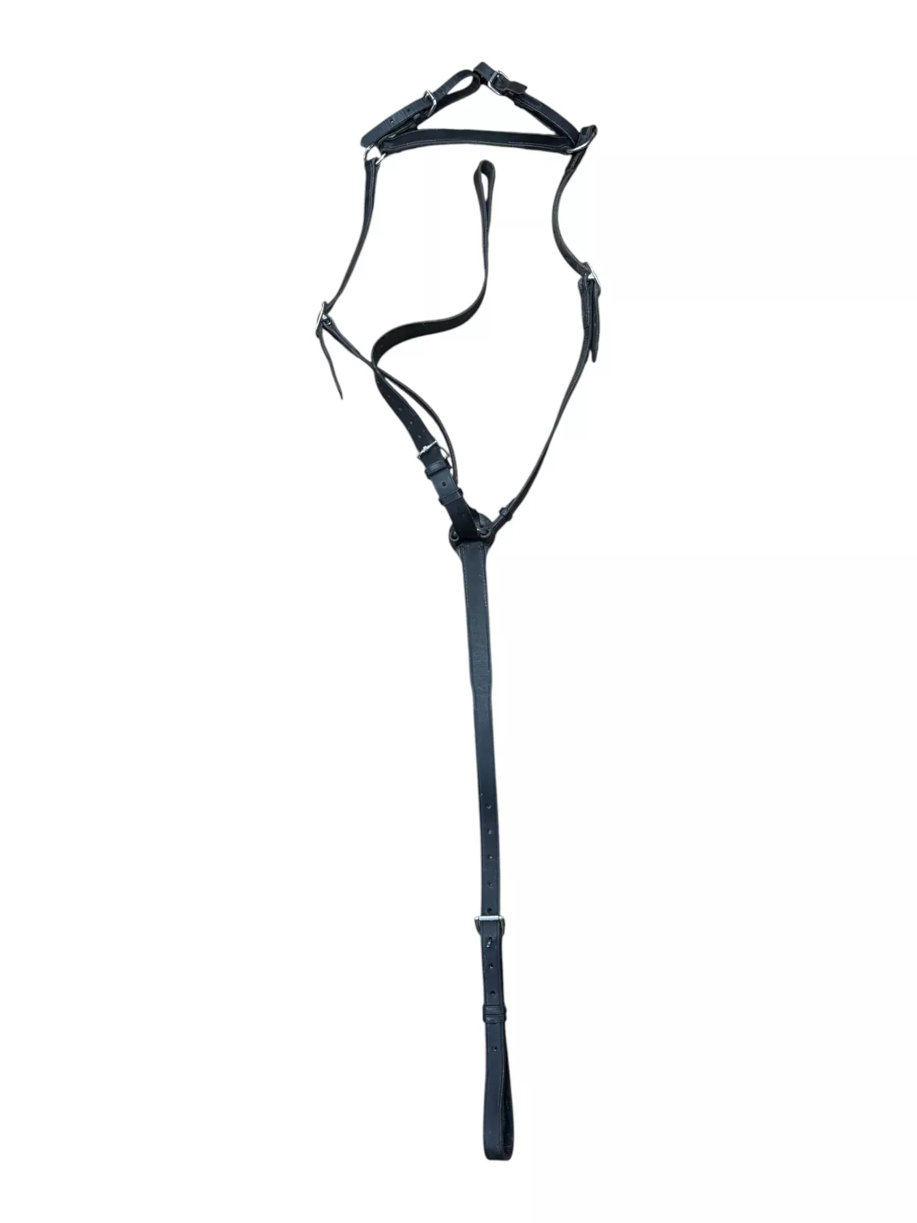 Breastplate W/ Standing Martingale Attachment - Black - Horse Size - USED
