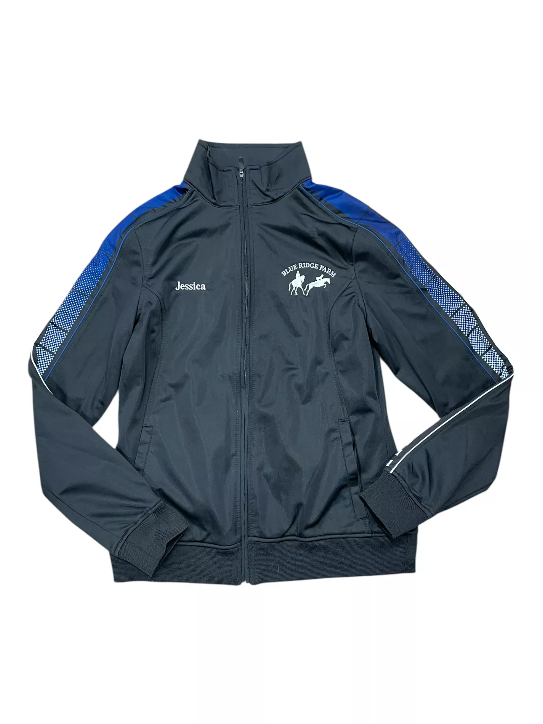 BRF Zip Sweatshirt - Black/Blue - S - USED
