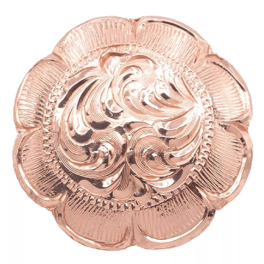 Bright Copper Flower Concho