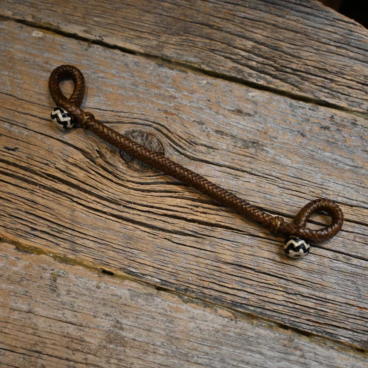 Brown Rawhide Bit Hobble