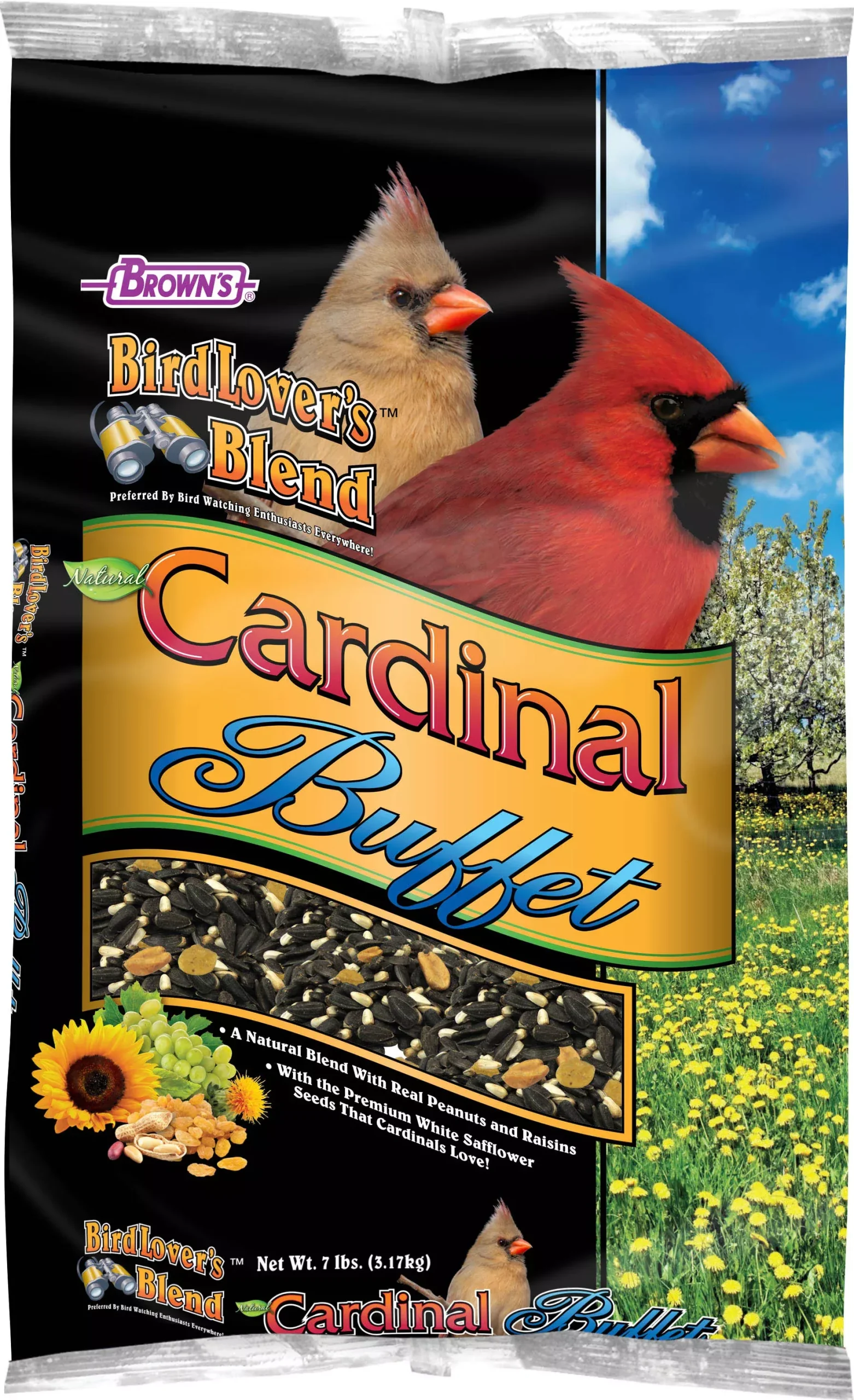 Brown's Bird Lover's Blend Cardinal Buffet Wild Bird Food, 7 lb