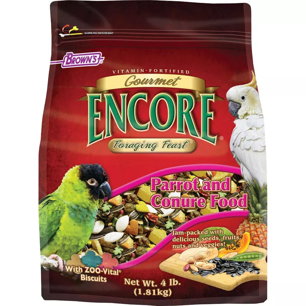 Brown's Encore Gourmet Parrot Food 4 lb