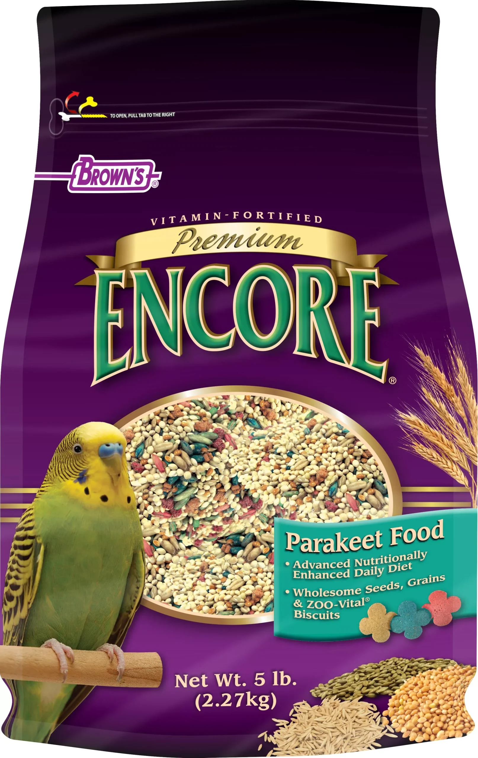 Brown's Encore Premium Parakeet Food, 5 lb