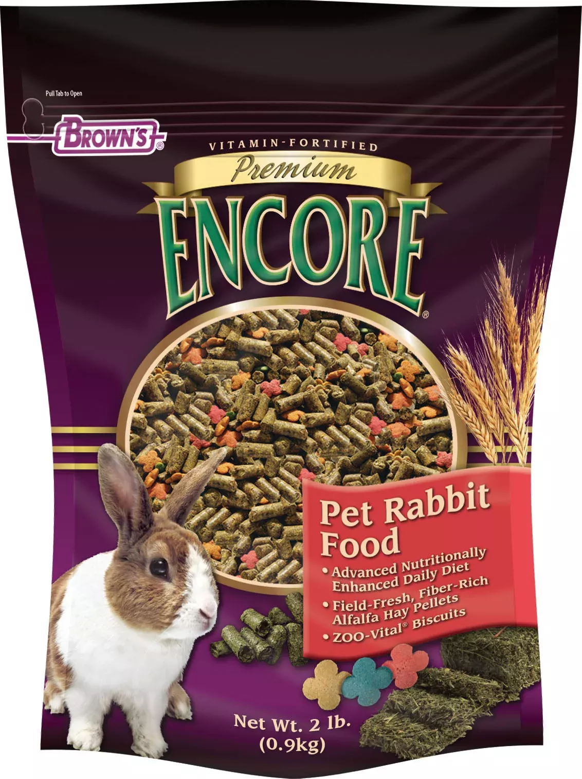 Brown's Encore Premium Rabbit Food, 2 lb