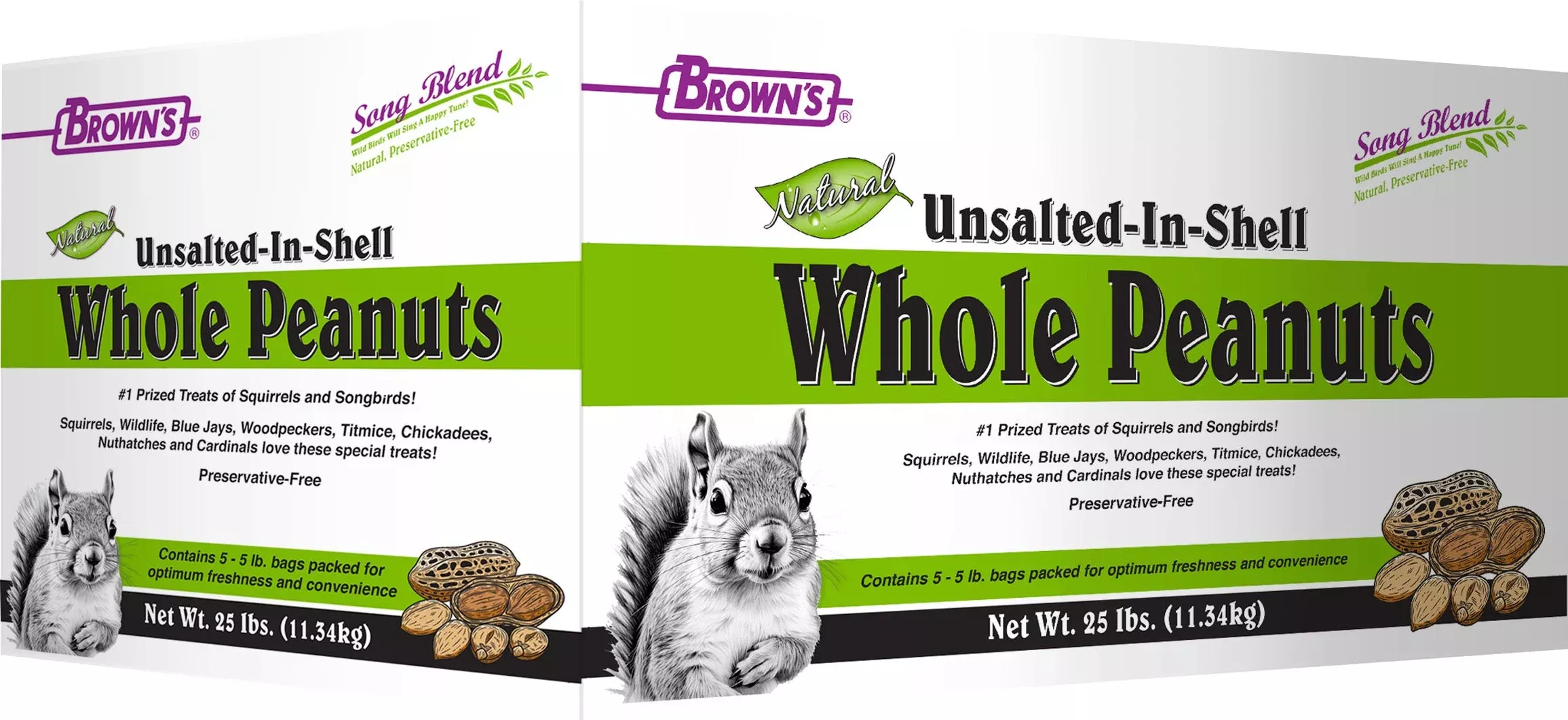 Brown's In-Shell Whole Peanuts 25 lb Box