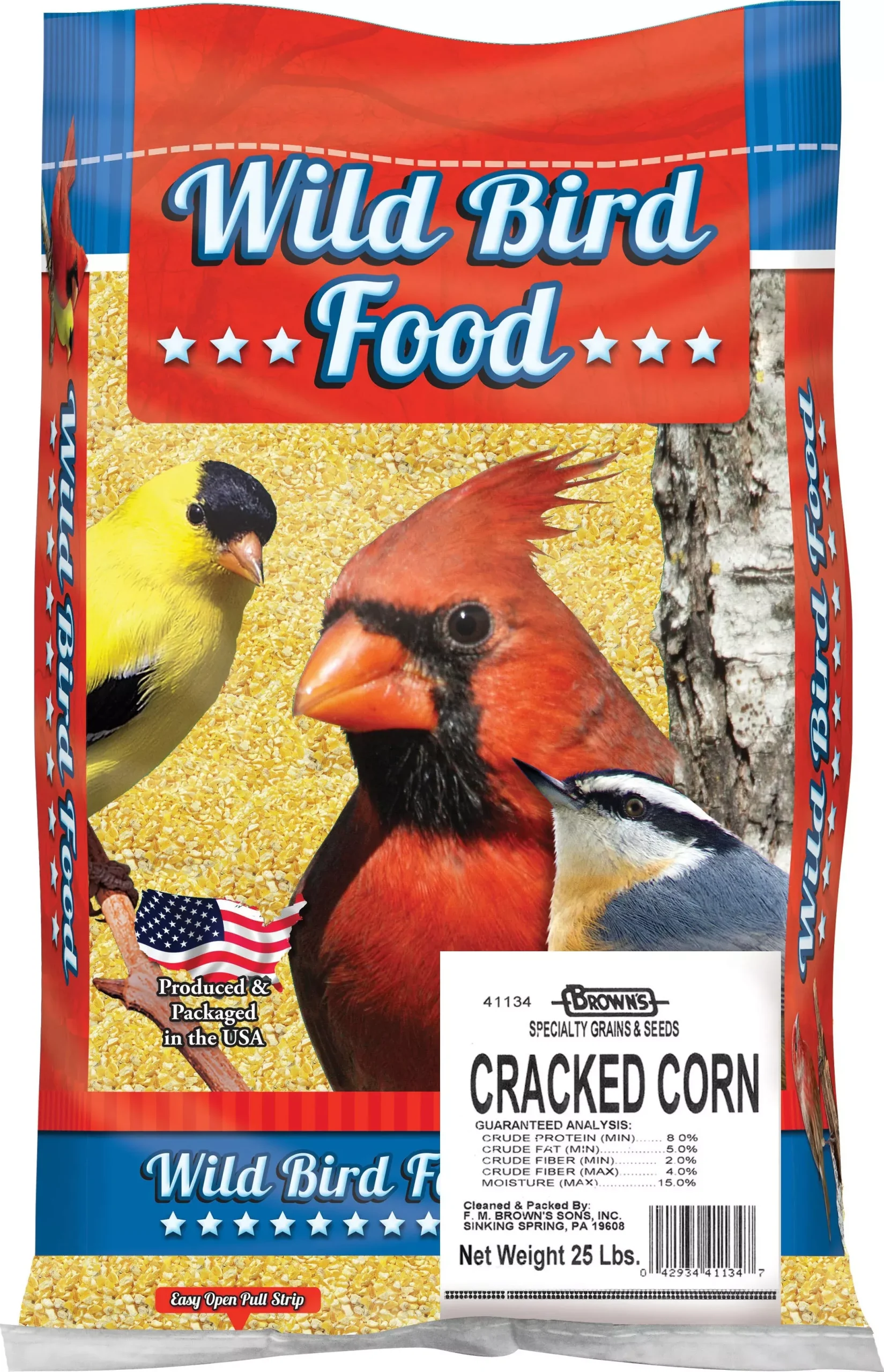 Brown's Song Blend Gourmet Cracked Corn 25 lb
