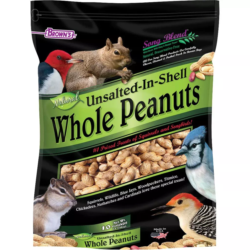 Brown's Song Blend In-Shell Whole Peanuts Unsalted 10 lb