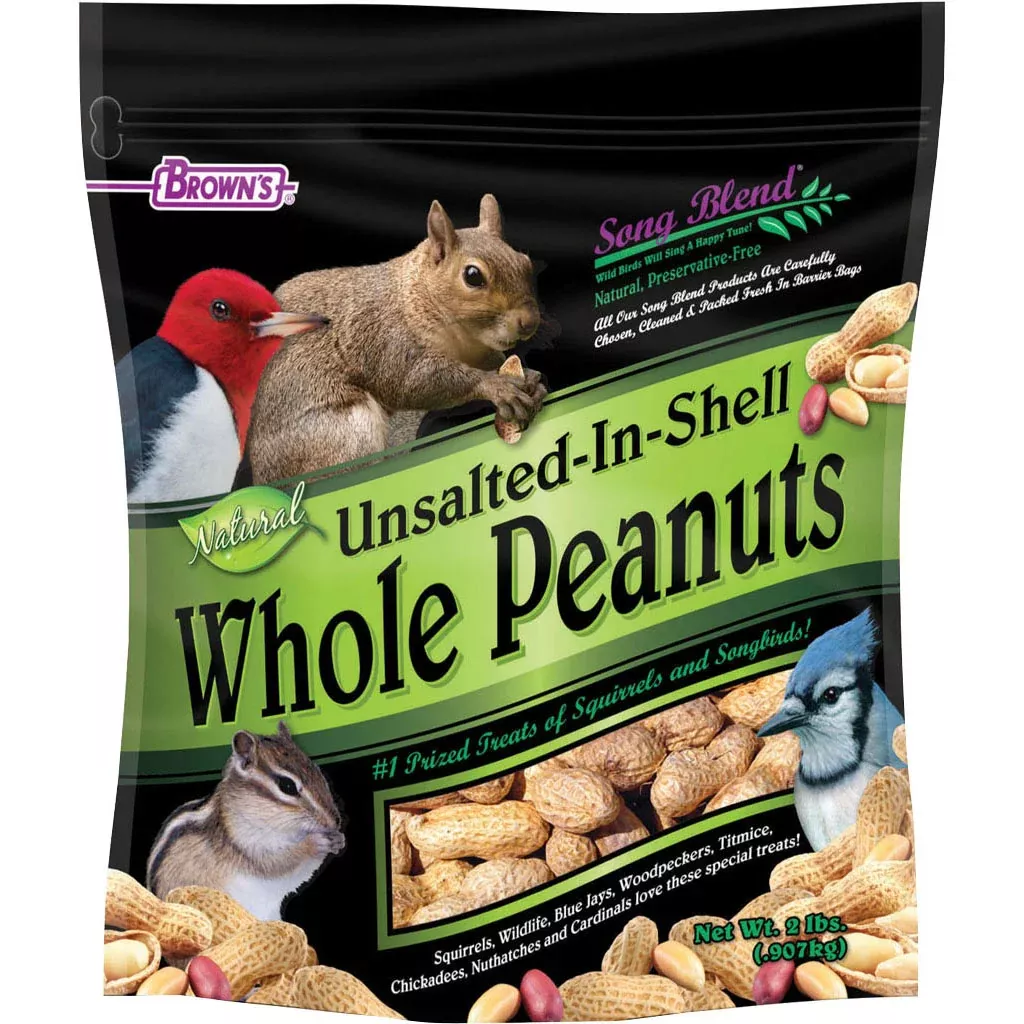 Brown's Song Blend In-Shell Whole Peanuts, Unsalted, 2 lb
