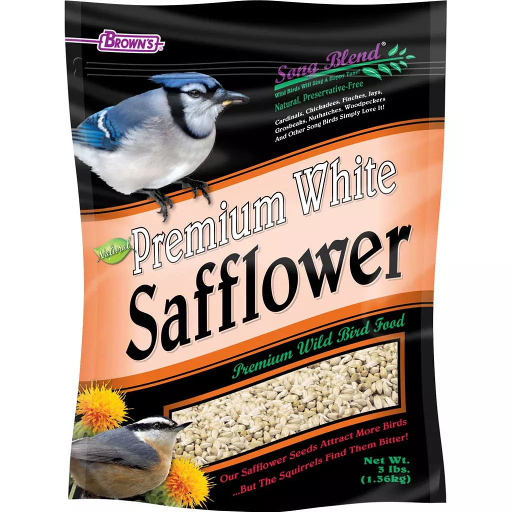 Brown's Song Blend Premium White Safflower Seeds 3 lb