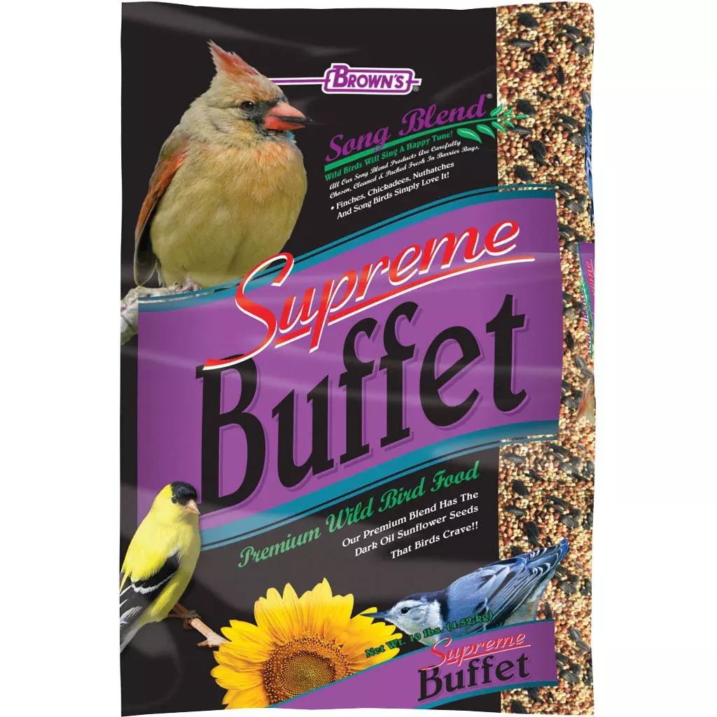 Brown's Song Blend Supreme Buffet Wild Bird Food, 10 lb