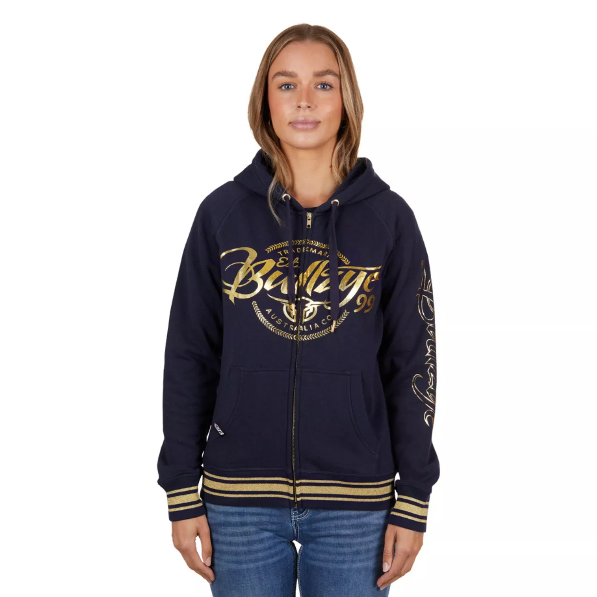 Bullzye Womens Bowen Zip Through Hoodie