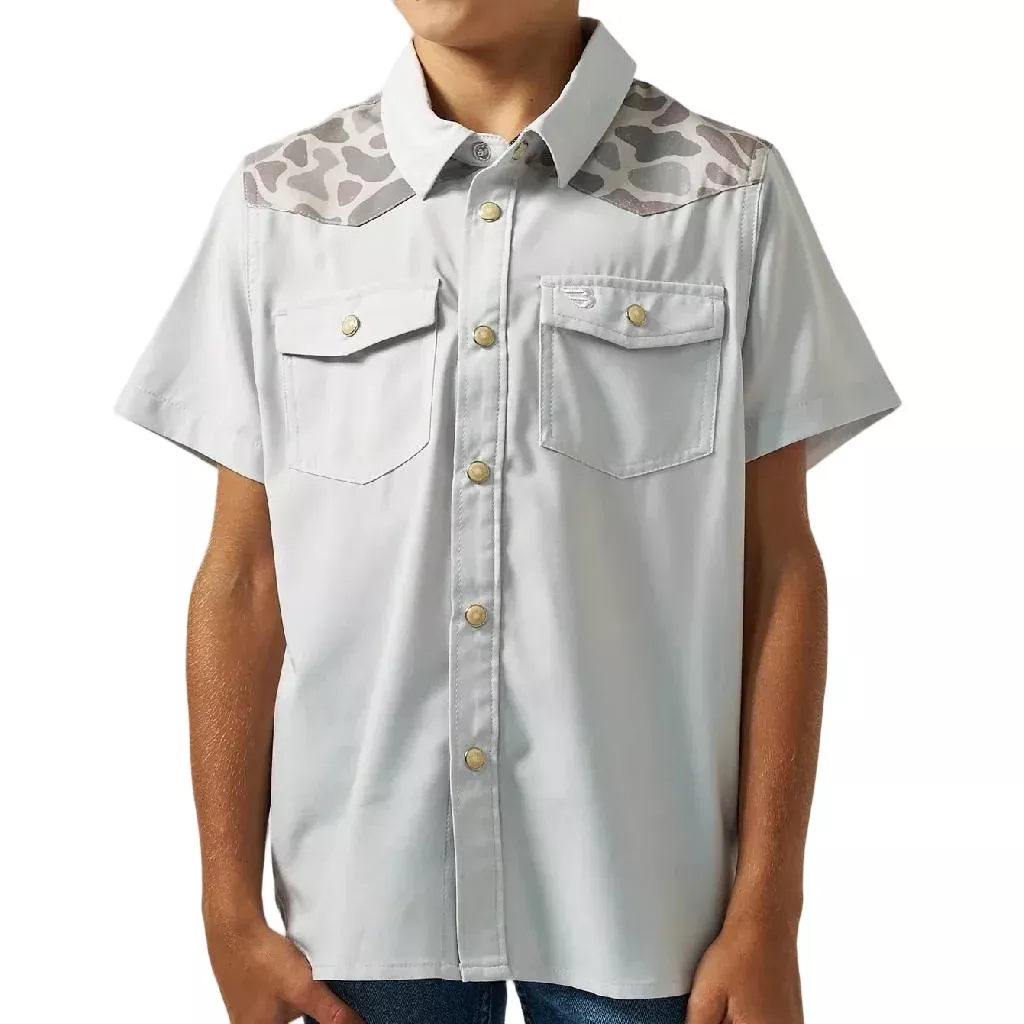Burlebo Boy's Performance Bird Season Western Shirt