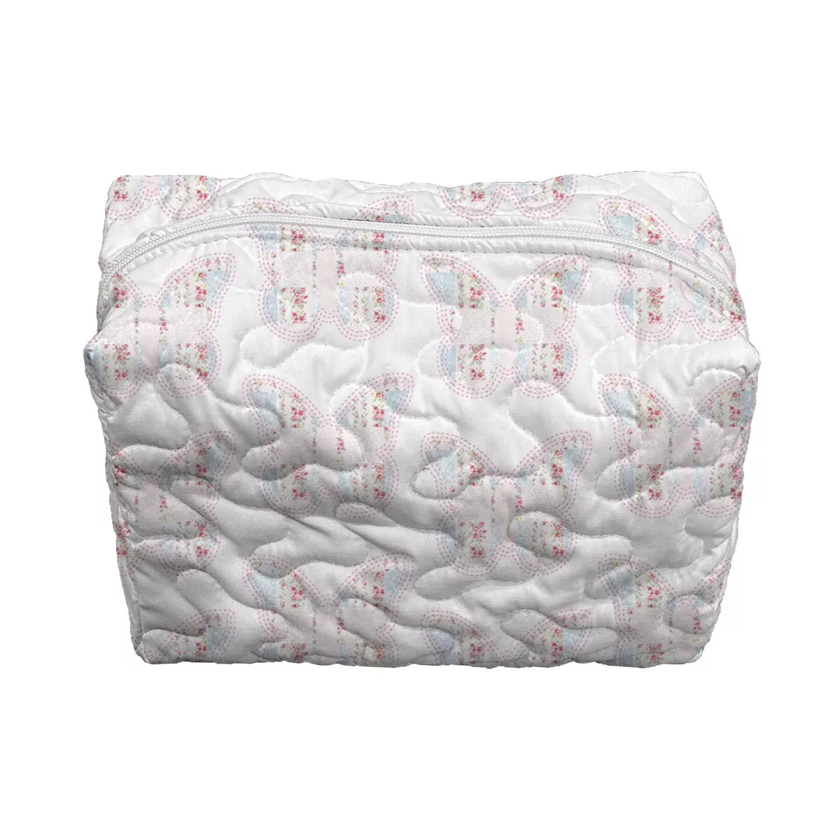 Butterfly Patchwork Pastel Large Makeup Bag