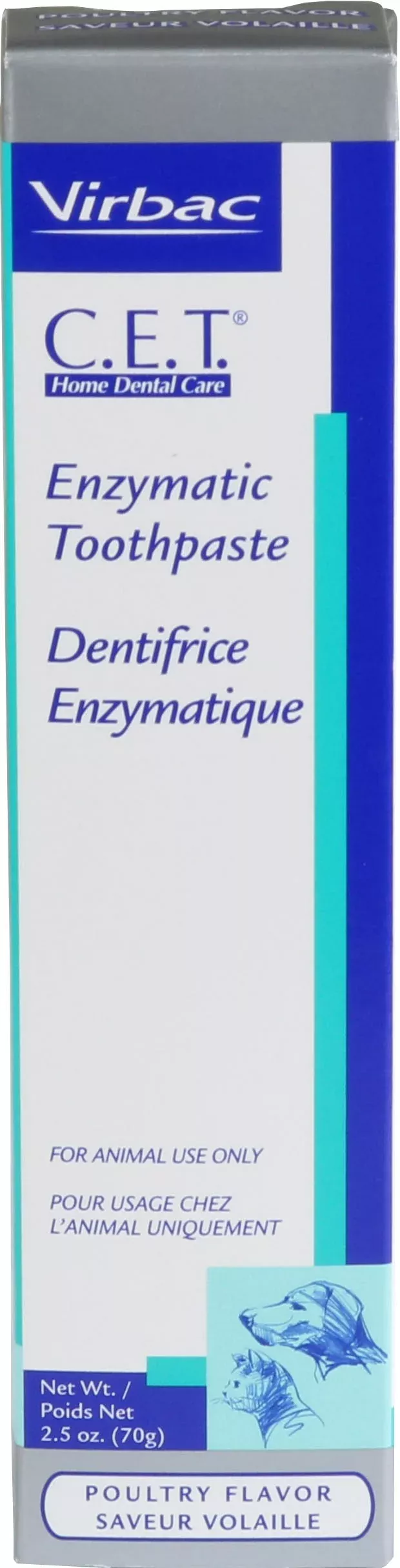 C.E.T. Enzymatic Poultry Toothpaste for Dogs & Cats 2.5 Oz