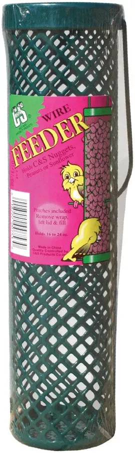 C&s Wild Bird Nugget Feeder 3x3x11.25 IN Green