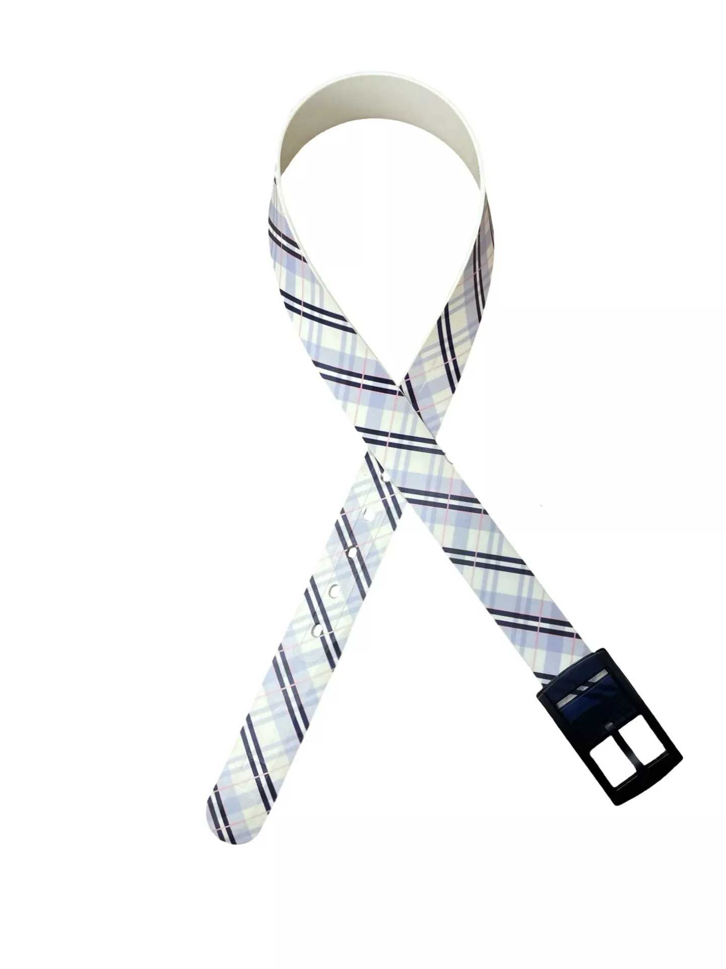 C4 Belt - Cream/Blue/Pink - Approx 38" - USED