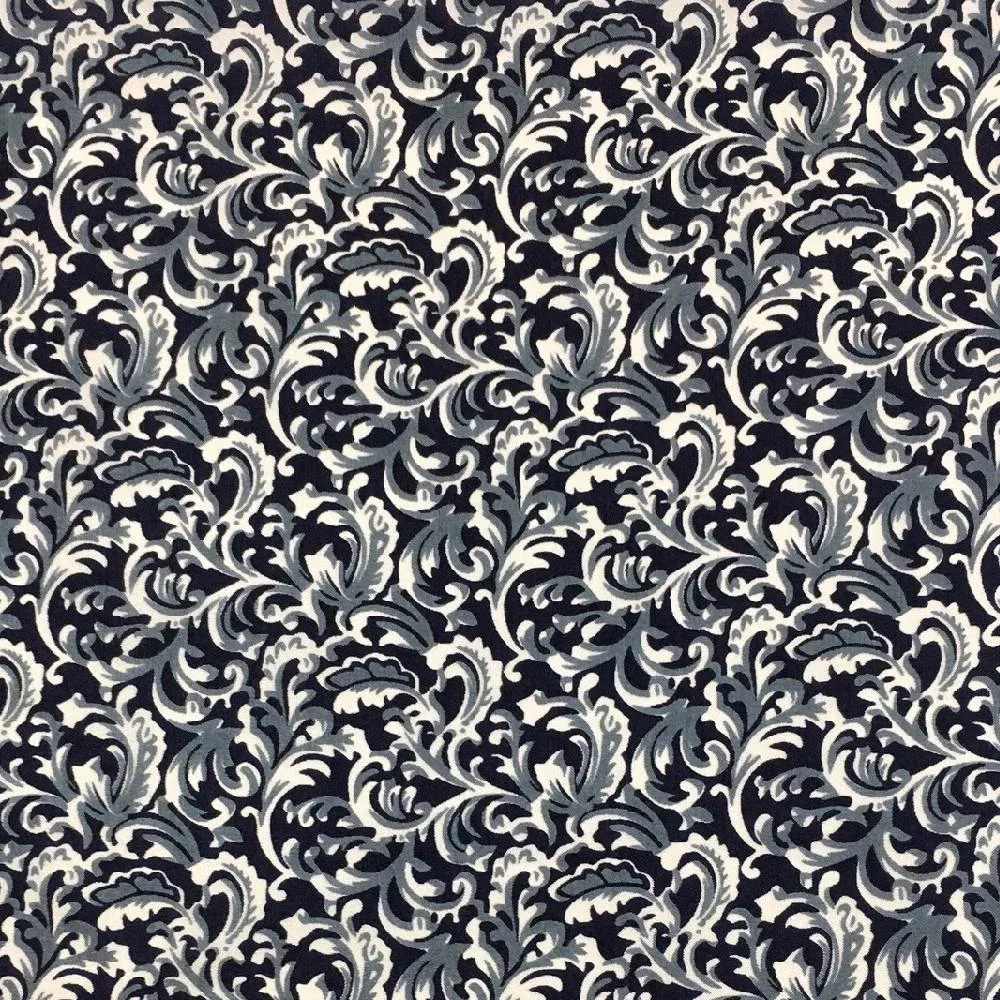 Calico #7 Silk Wild Rag - Navy/White