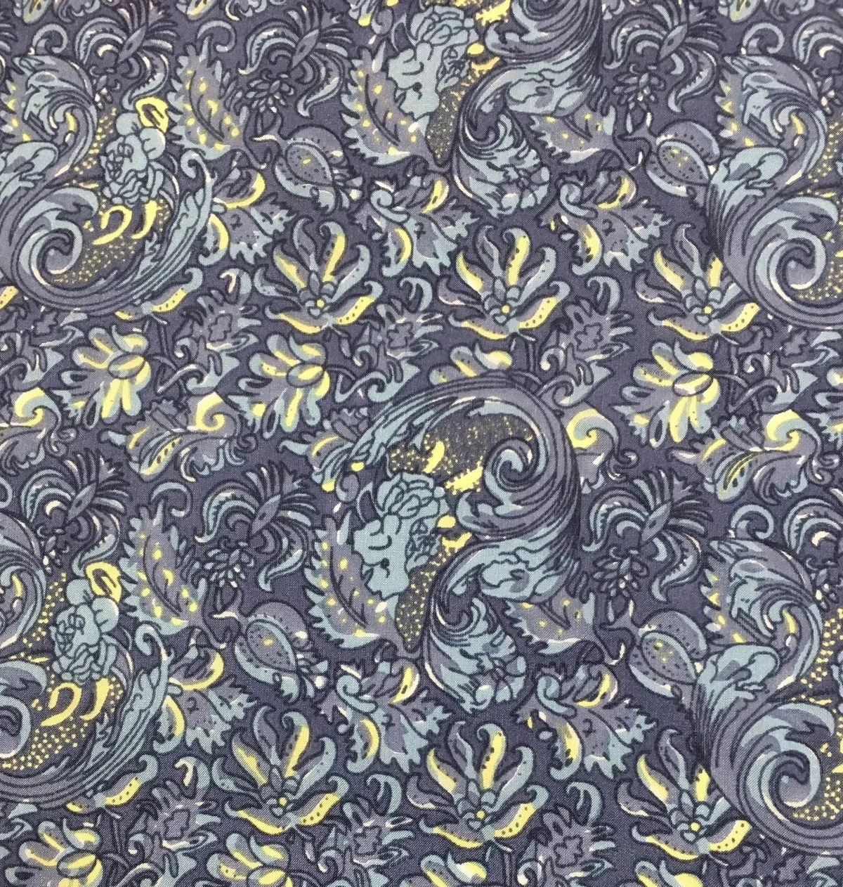 Calico Silk Wild Rag - Blue