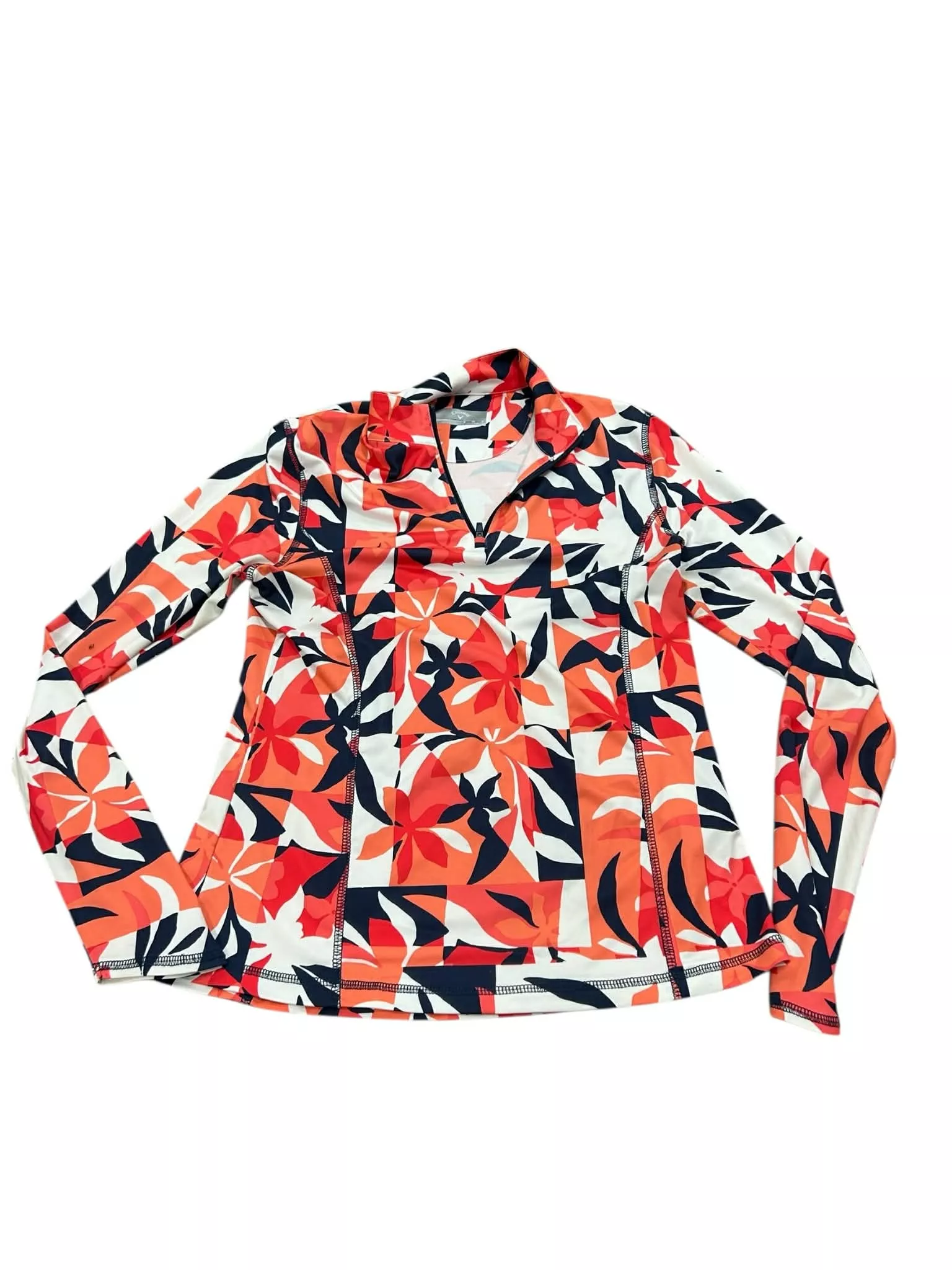 Callaway Quarter Zip - Multi Color Print - S - USED