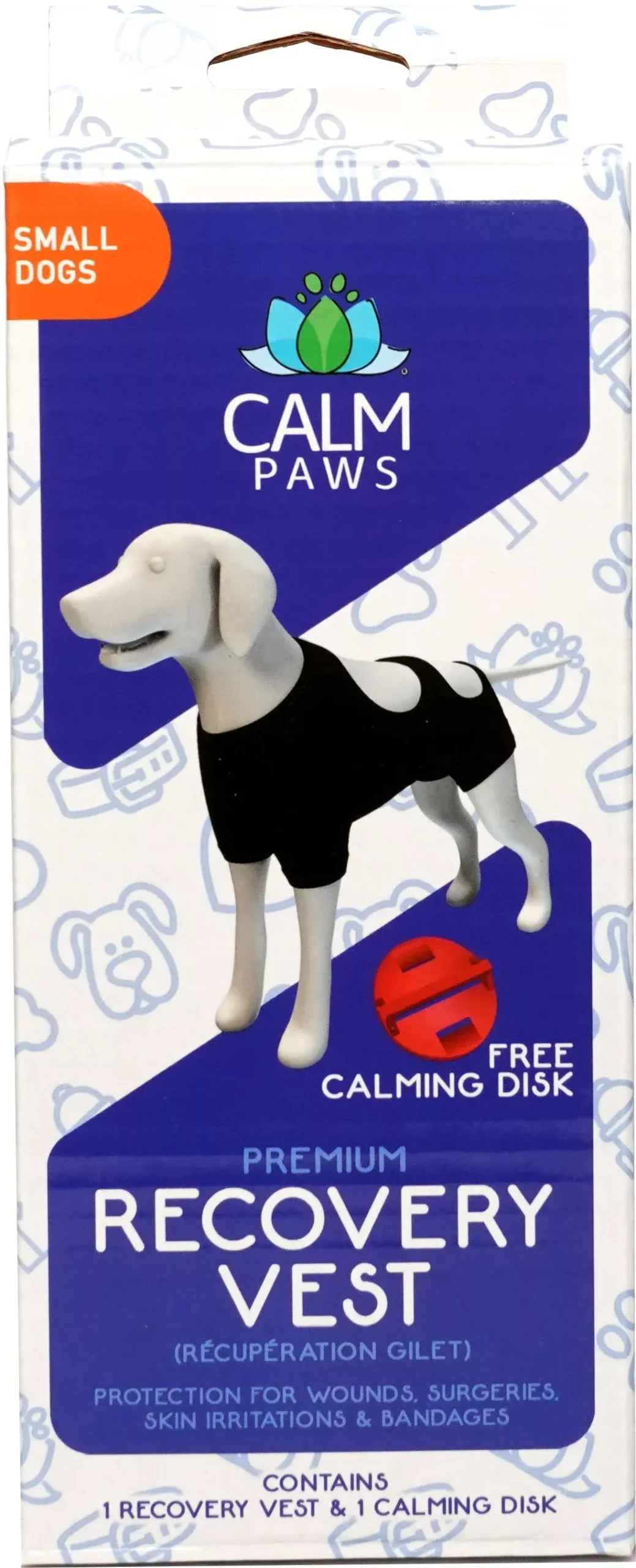 Calm Paws Calming Recovery Vest, Small